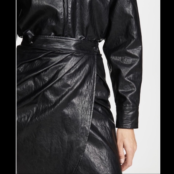 ba&sh Sophia Faux Leather Dress - Picture 5 of 9